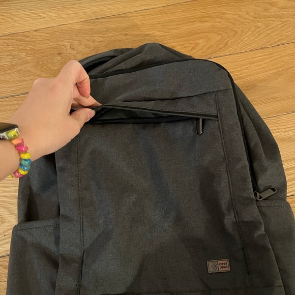 Case Logic Gray Computer Backpack - Picture 3 of 8